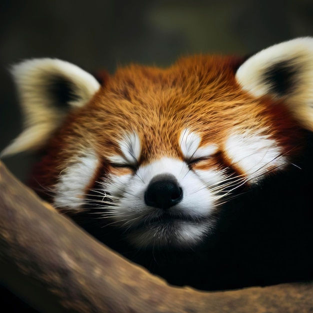 Sleeping Red Panda