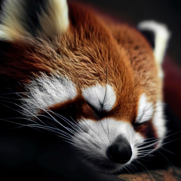 Sleeping Red Panda