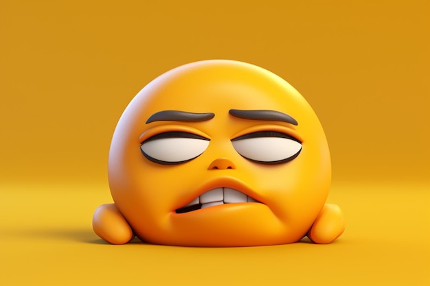 Sleepy face emoji with Zzz symbols to convey tired 00075 01