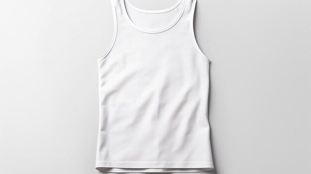 Sleeveless Racer Jersey Plain white