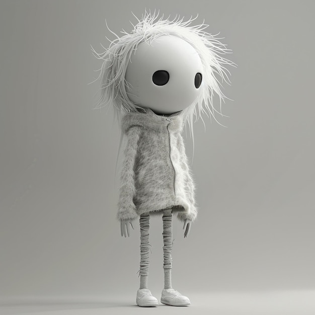 Photo slender 3d ragdoll wind effect