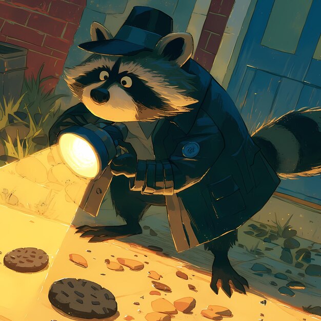 Sleuthy Raccoon Unveils Hidden Delights