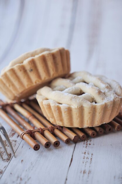 Slice of apple pie cake on a plate