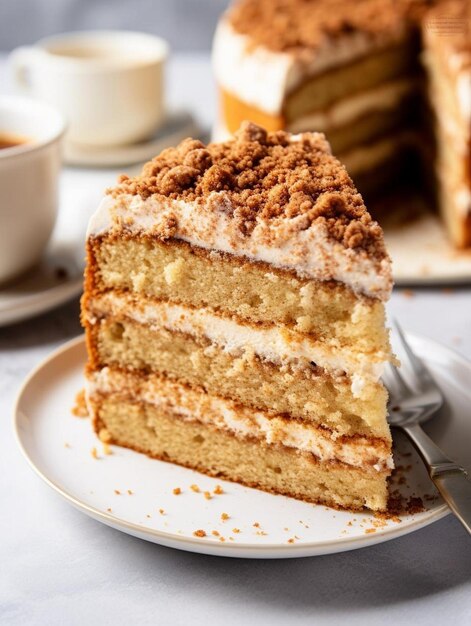 a slice of cake is on a plate with a fork.