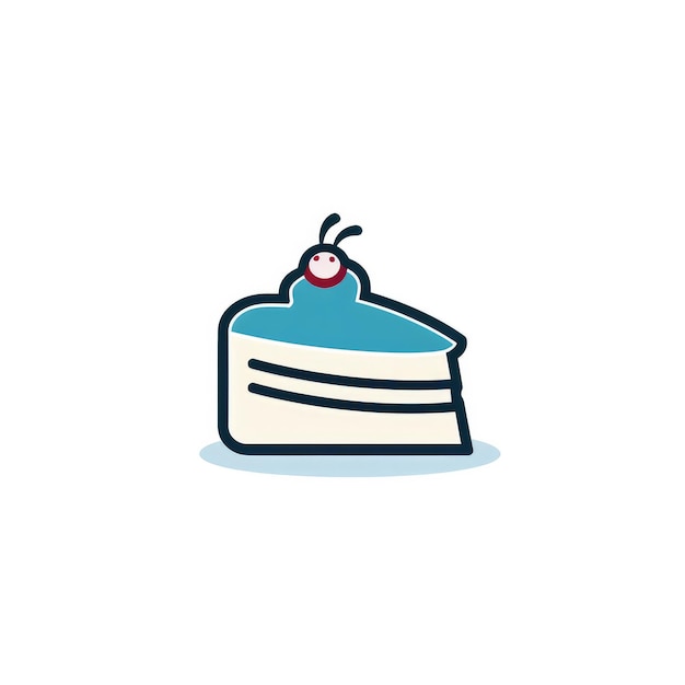 A slice of delicious cake illustration