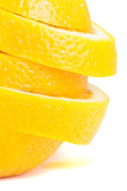 Slice of fresh ripe orange