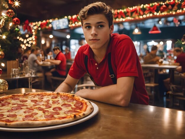 A Slice of Holiday Happiness Boy's Christmas Pizza Fun