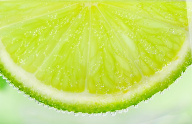 Photo slice of lime