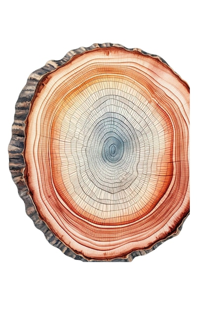 Photo a slice of tree log