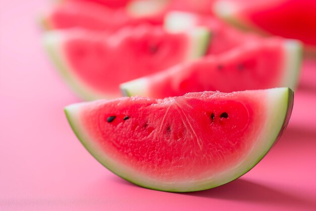 Photo slice of watermelon background