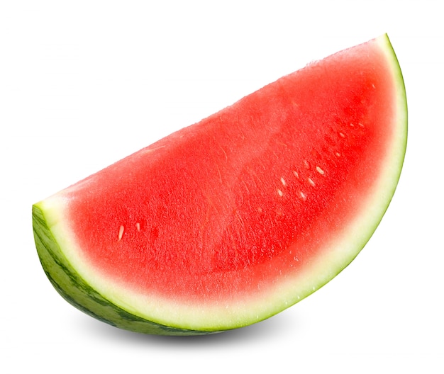 Slice watermelon isolated on white clippint path