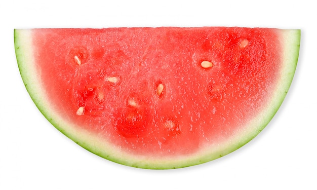 Slice watermelon isolated on white clippint path