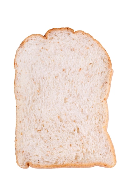 Photo slice of whole wheat bread for background