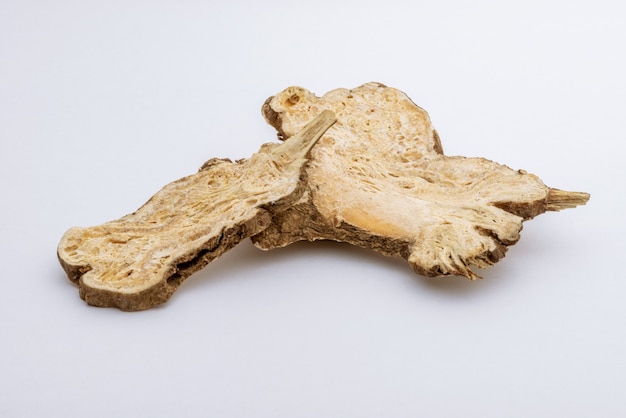 Sliced Angelica sinensis or Dang Gui