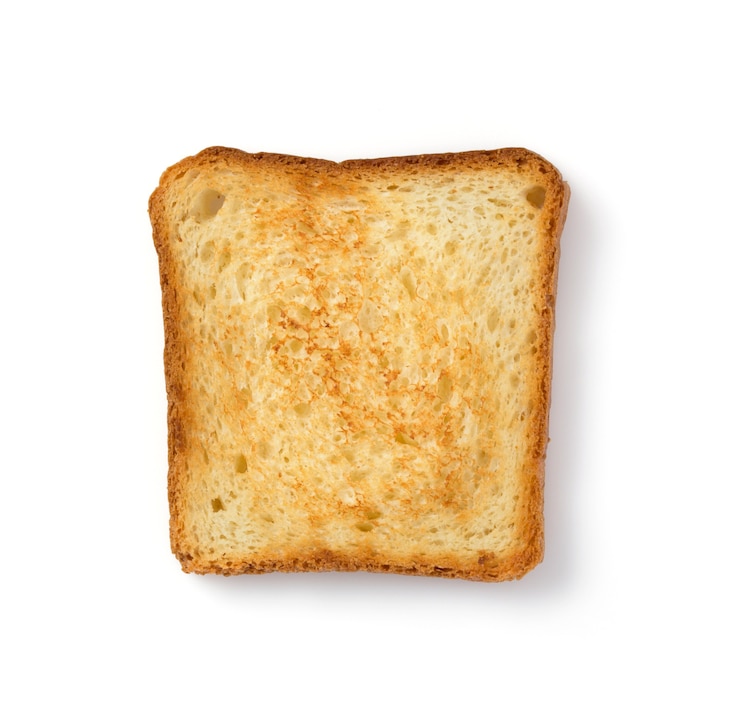 Photo sliced bread isolated on white background