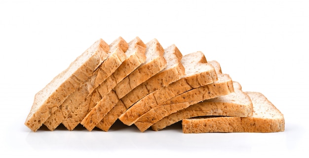 Sliced bread isolated