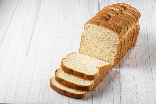 Sliced bread loaf on the table