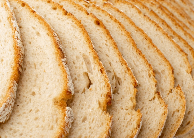 Sliced bread texture background