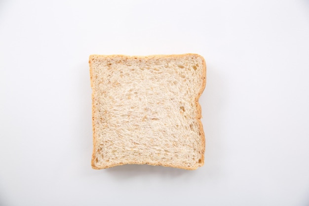 Sliced cereals bread isolated on white background