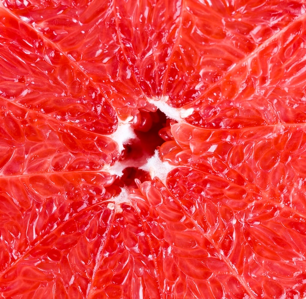 Sliced grapefruit citrus peels