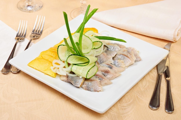 Sliced herring