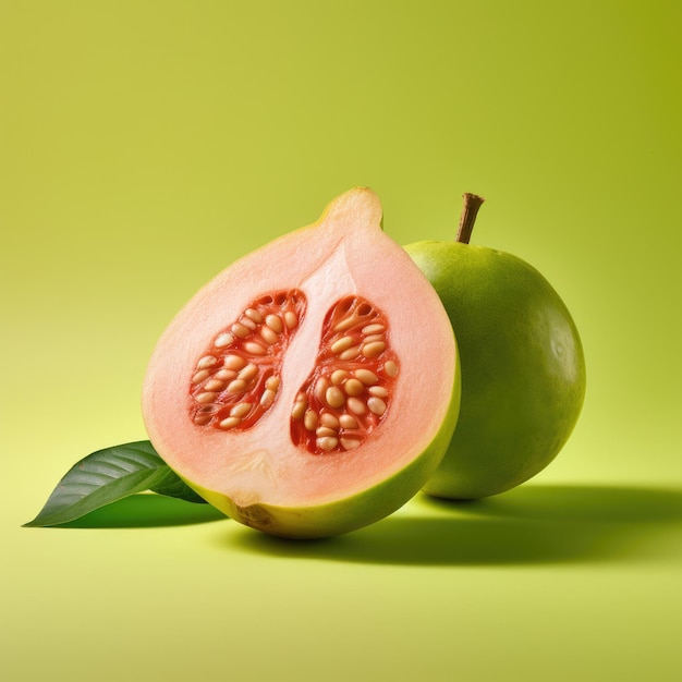 sliced juicy guava