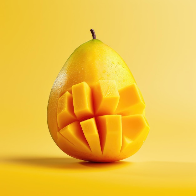 sliced juicy mango