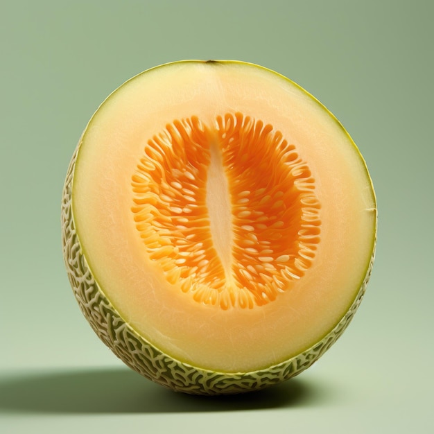 sliced juicy melon