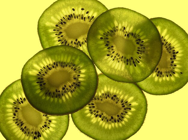 Photo sliced kiwifruit