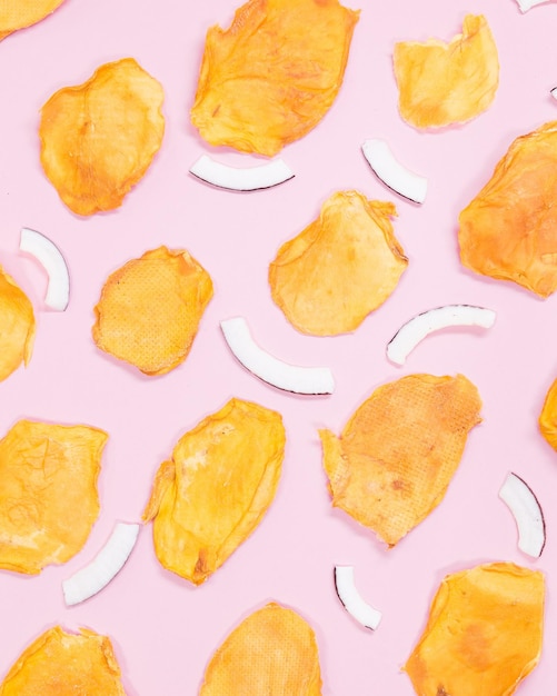 Photo sliced mango chips