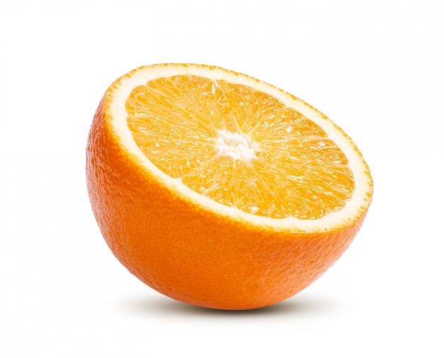 Sliced orange isolated