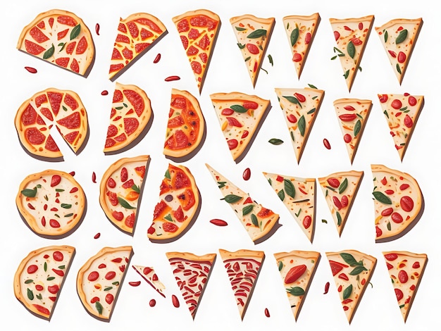 sliced Pepperoni Pizza ai generated