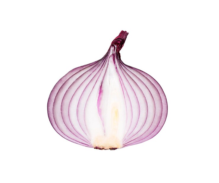 Sliced red onion