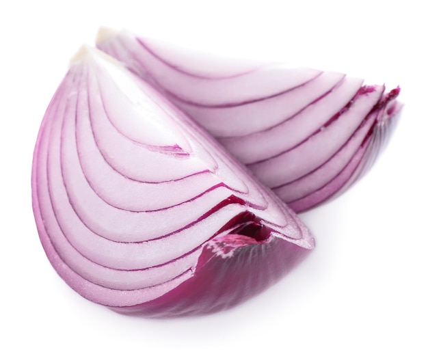 Sliced red onion