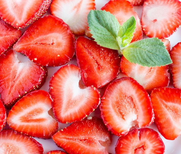 Sliced Strawberries