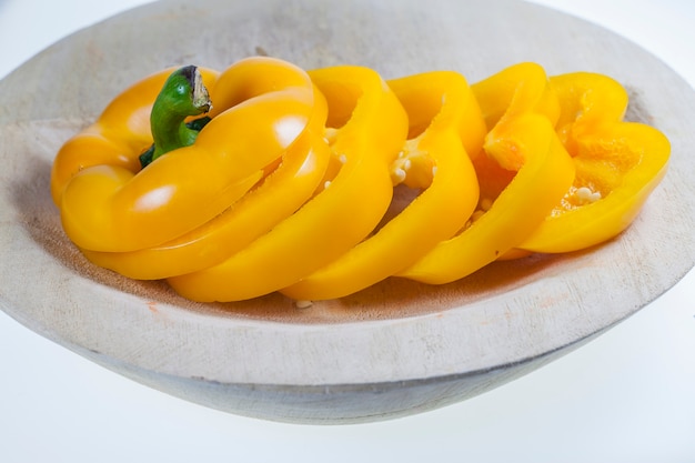 Sliced sweet pepper