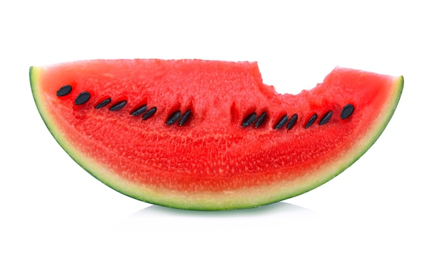 Sliced watermelon isolated on white