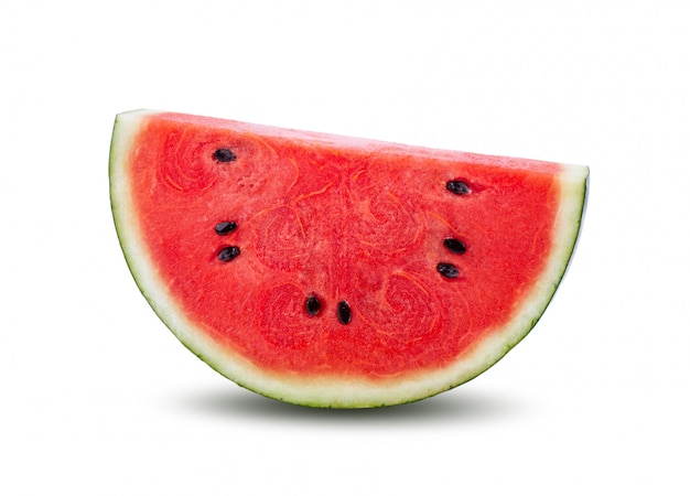 Sliced of watermelon isolated