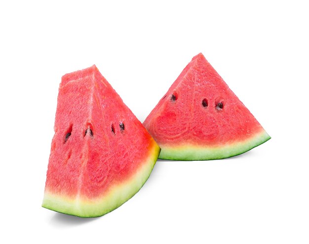 Sliced of watermelon isolated