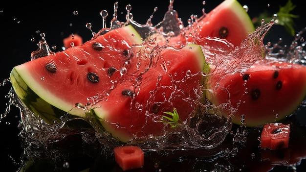 Sliced Watermelon