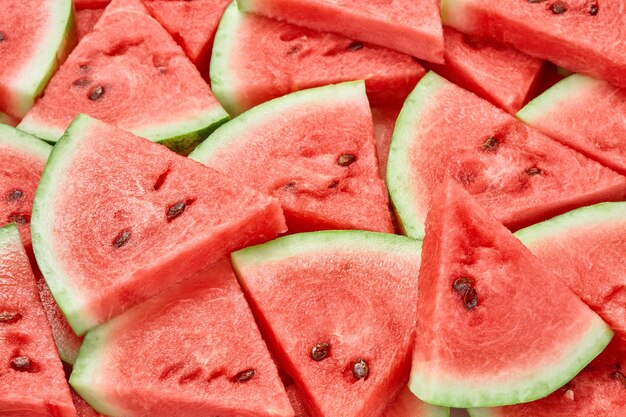 Sliced watermelon