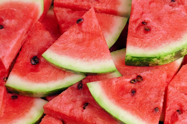 Sliced watermelon