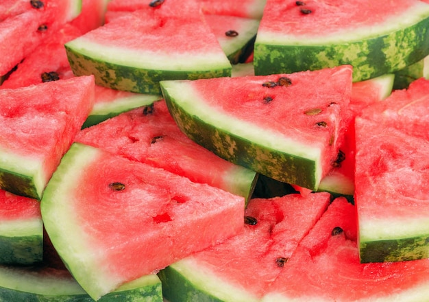 Sliced watermelon