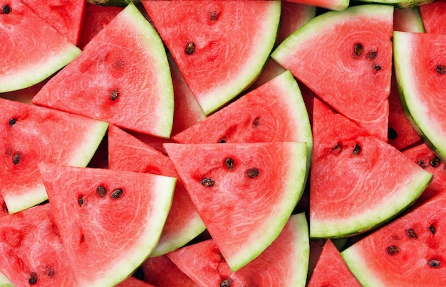 Photo sliced watermelon
