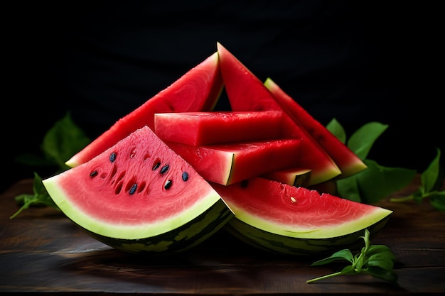 Sliced Watermelon