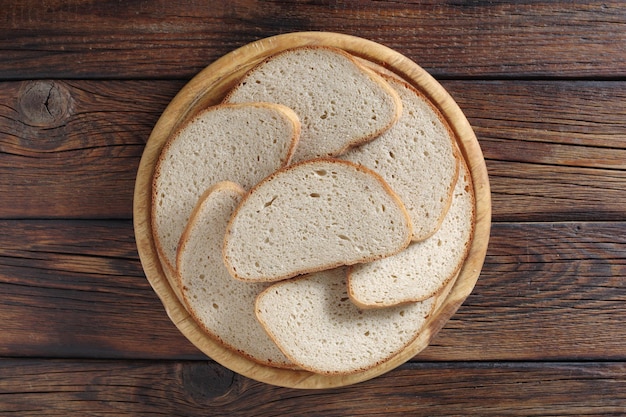 Slices of fresh bread