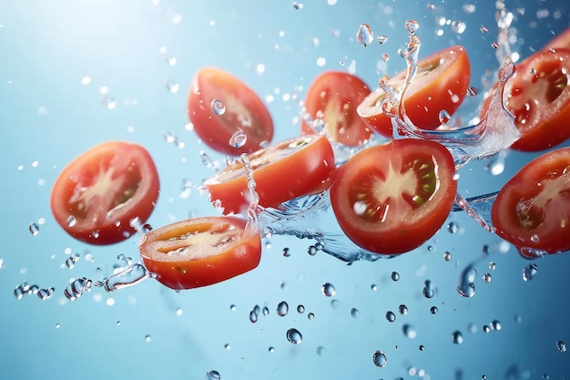 Slices of fresh tomato