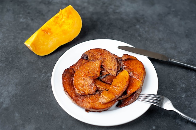 slices of fried pumpkin