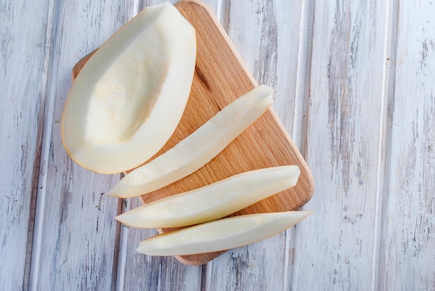 Slices of juicy melon