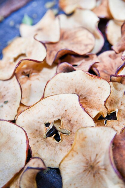 写真 焼きリンゴのスライス